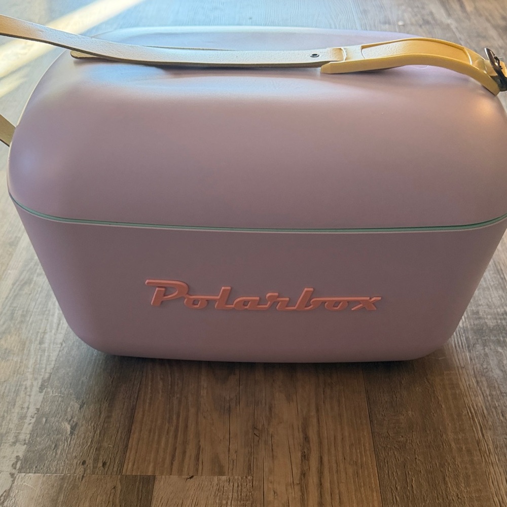 Polarbox Lavender Cooler with Mustard Strap